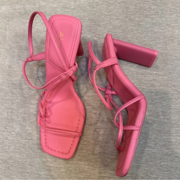 Aldo Pink Strappy Heels New Size 6 - Picture 4 of 8